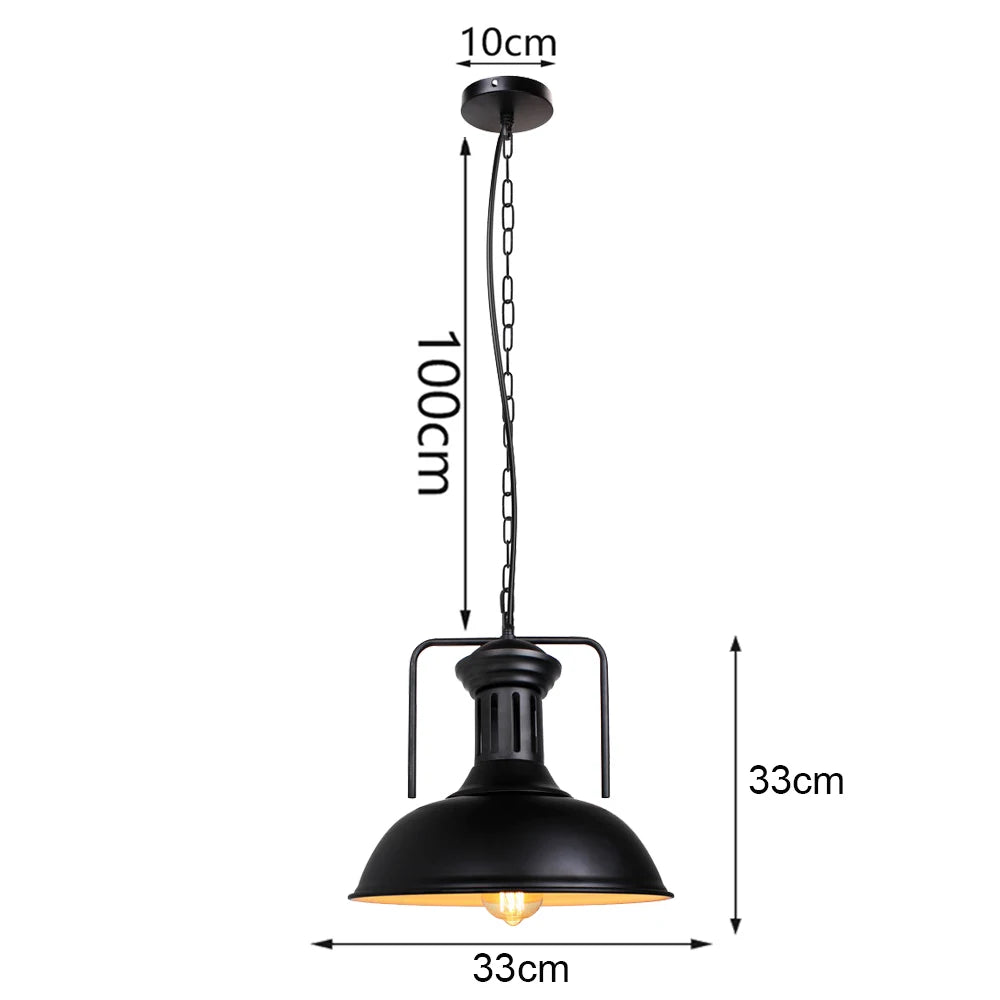 Vintage Pendant Light Retro Loft Chandelier Pendant Lamp E27 Industrial Hanging Lights LED Edison Home Lighting for Living Room
