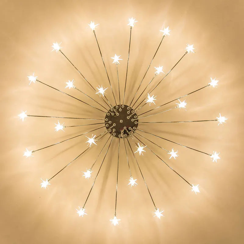 Modern Chandeliers For Living Room Led Lamp Nordic Design Light Fixtures Bedroom Kitchen Foyer Decor Home Lighting Chrome Metal