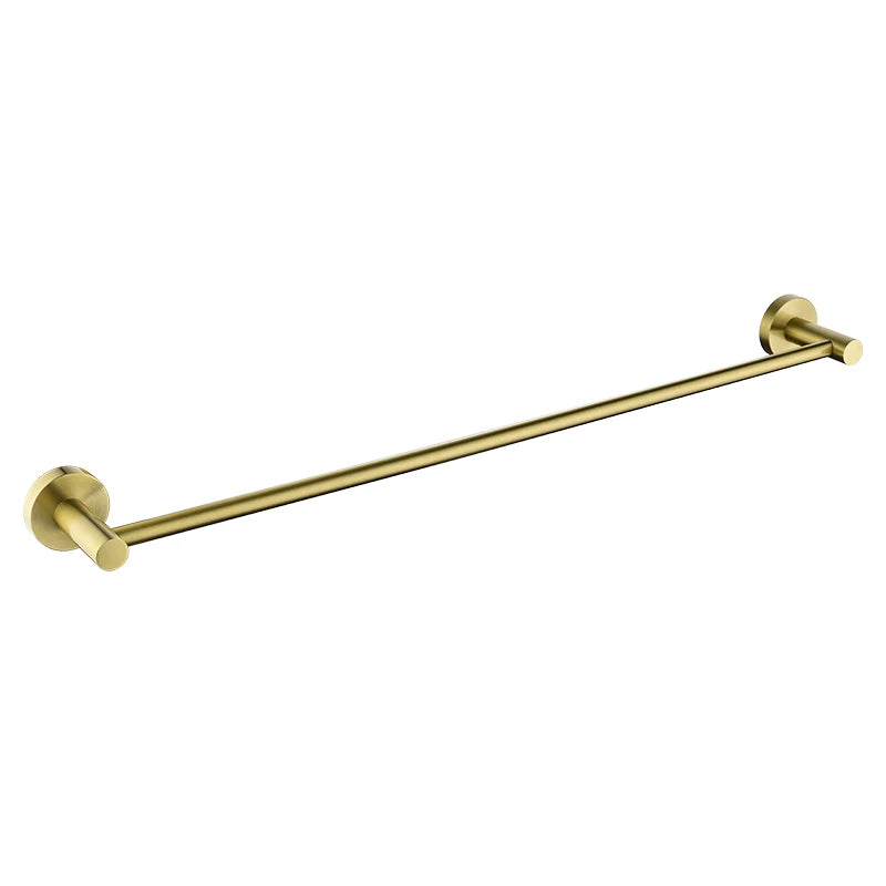 Brushed Gold Towel Bar Rack 304 Stainless Steel Hand Towel Shelf Hanger Holder for Bathroom Decor Wall Mount Bathroom Accessory
