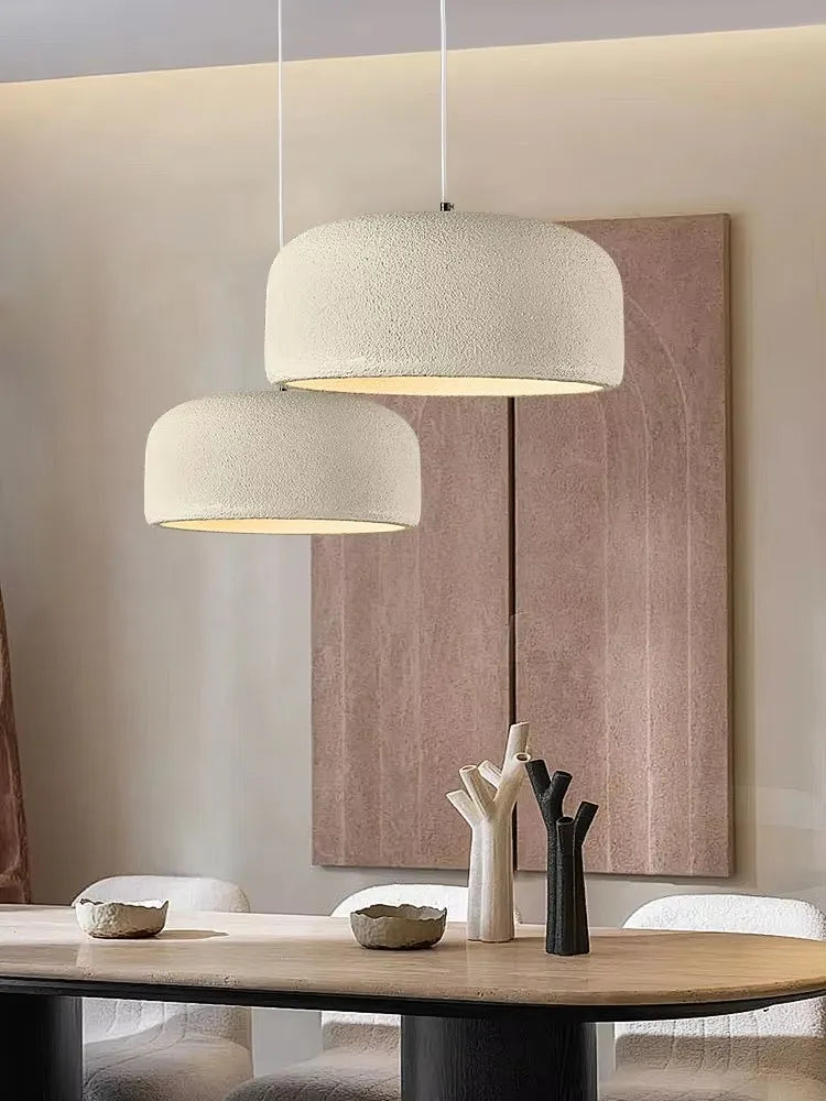 Wabi Sabi Nordic Loft Pendant Lamp E27 LED Minimalist Cord Design for Bar Restaurant Home Lighting Fixture
