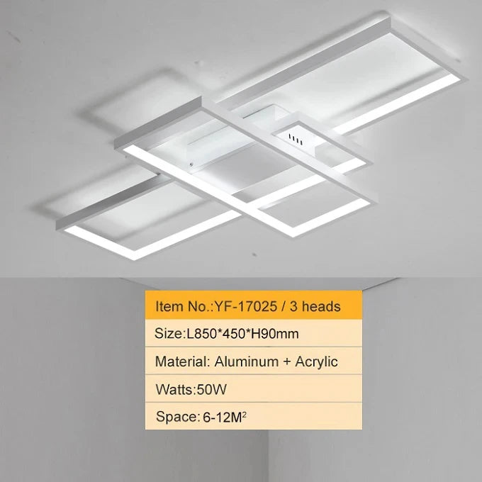 Modern 110V-260V Square LED Minimalist Ceiling Light For Bedrooms Living Rooms Dining Rooms Study Rooms Home Lighting Fixtures