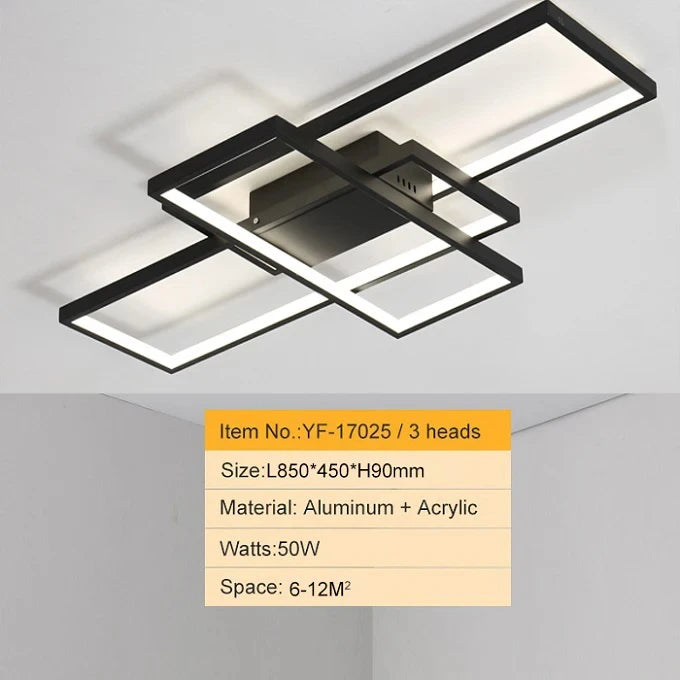 Modern 110V-260V Square LED Minimalist Ceiling Light For Bedrooms Living Rooms Dining Rooms Study Rooms Home Lighting Fixtures
