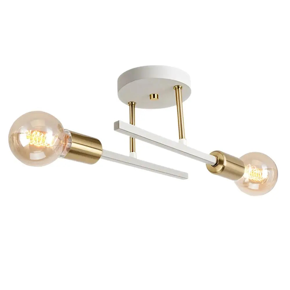 Retro Chandelier Wrought Iron LED Ceiling Lamp Black and Gold E27 Light Living Room Bar Modern Decoration Home Lighting Fixture