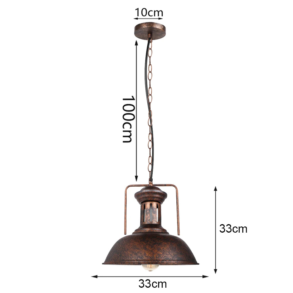 Vintage Pendant Light Retro Loft Chandelier Pendant Lamp E27 Industrial Hanging Lights LED Edison Home Lighting for Living Room
