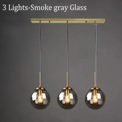 Modern Art Glass Ball LED Chandelier Kitchen Dining Room Bedhead Wall Store Interior Chandelier Home Lighting Decoration