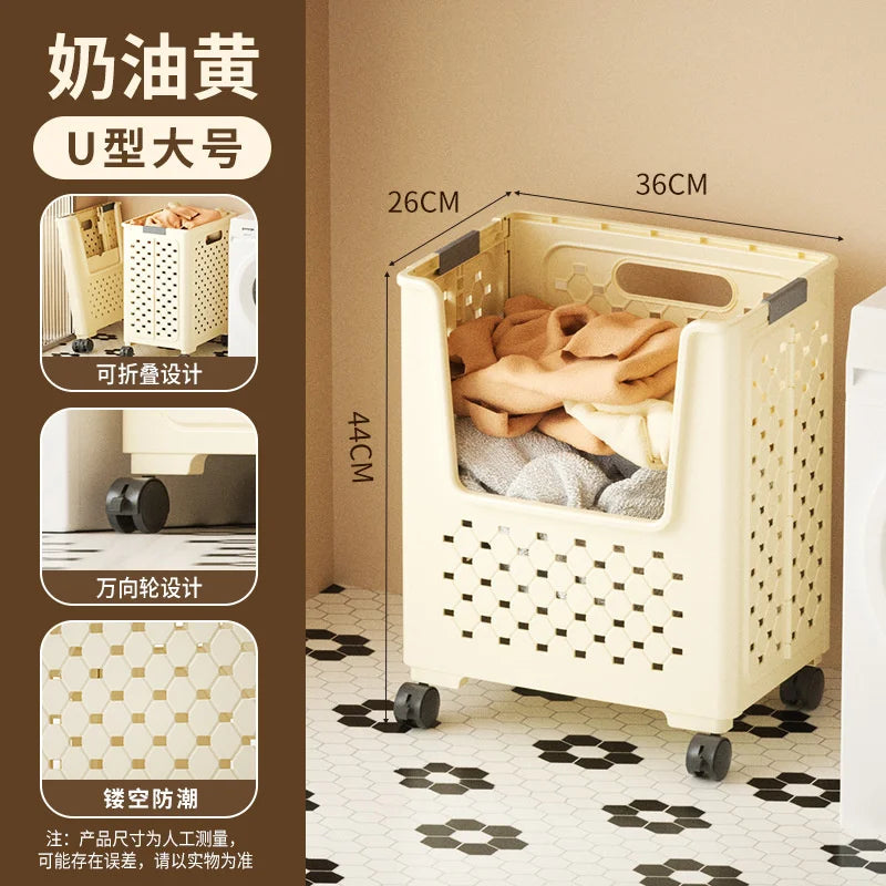 Foldable Laundry Basket Hamper Large Capacity Clothes Storage Organizer With Handles For Bathroom Bedroom Home Organization