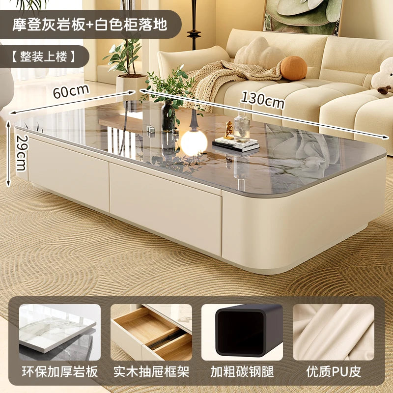 Cheap Cute Coffee Table Clear Simple Designer Modern Luxury Decoration Side Table Writing Mesas Bajas Living Room Furniture