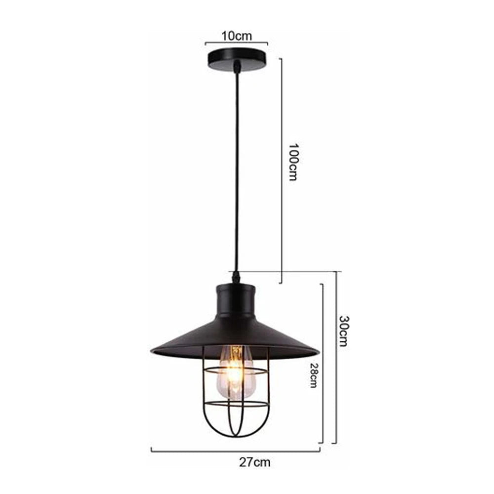 Vintage Pendant Light Retro Loft Chandelier Pendant Lamp E27 Industrial Hanging Lights LED Edison Home Lighting for Living Room