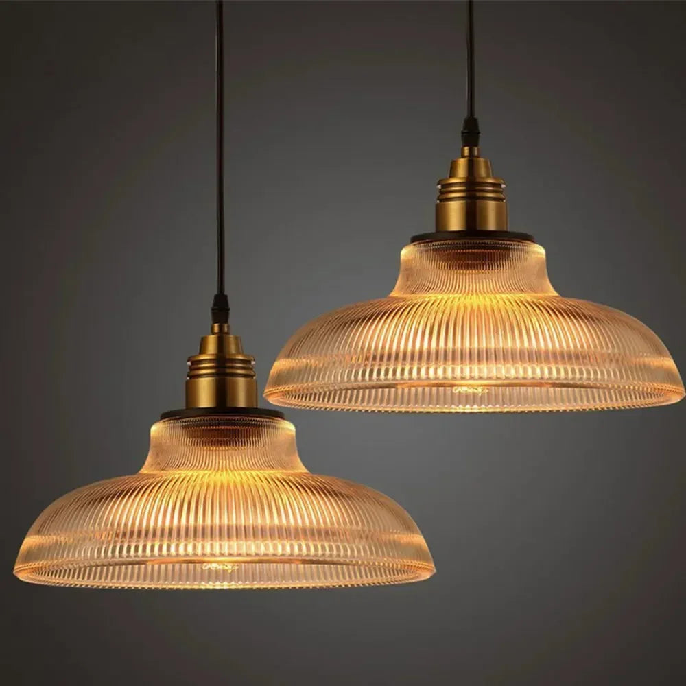 Nordic Glass Pendant Lights Retro Lighting Fixtures Home Lighting Bedroom Living Room  Hanging lamp Beside Copper Lamp Luminaire