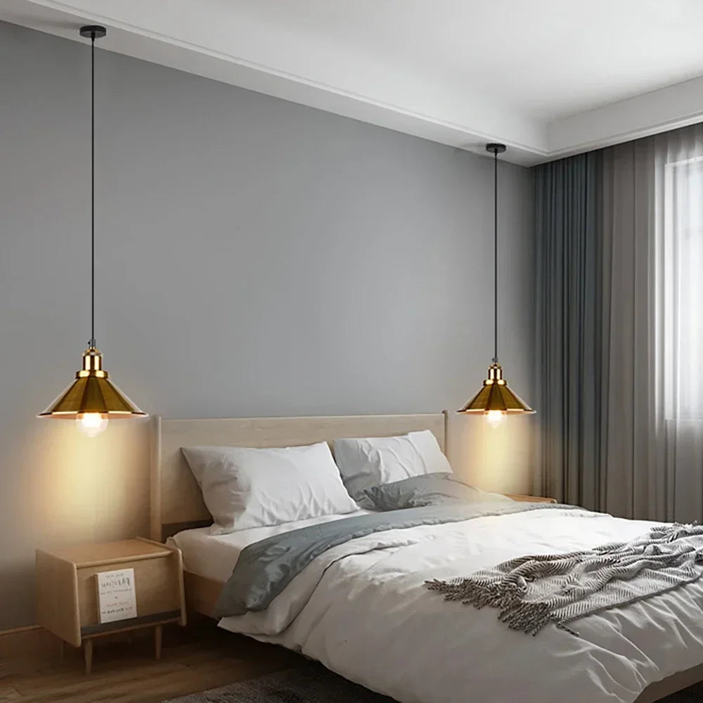 Vintage 3Light E27 Pendant Light Chandelier for Living Room Dining Bedroom Hanging Lamp Home Lighting Fixture