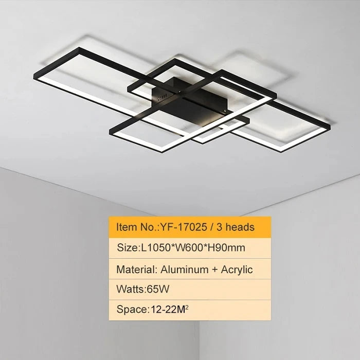 Modern 110V-260V Square LED Minimalist Ceiling Light For Bedrooms Living Rooms Dining Rooms Study Rooms Home Lighting Fixtures