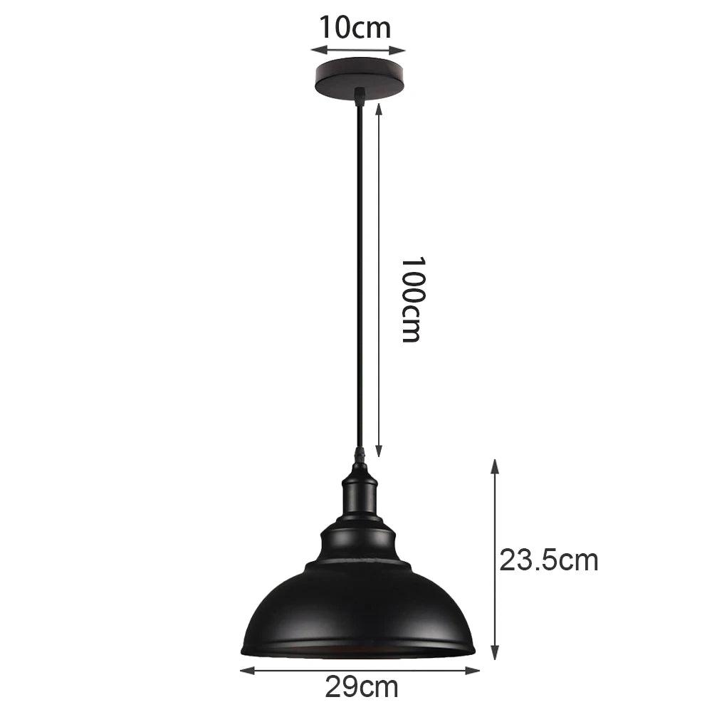 Vintage Pendant Light Retro Loft Chandelier Pendant Lamp E27 Industrial Hanging Lights LED Edison Home Lighting for Living Room