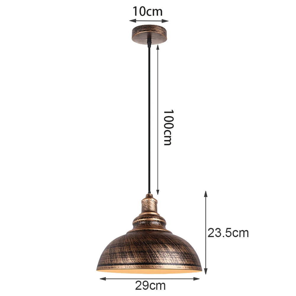 Vintage Pendant Light Retro Loft Chandelier Pendant Lamp E27 Industrial Hanging Lights LED Edison Home Lighting for Living Room