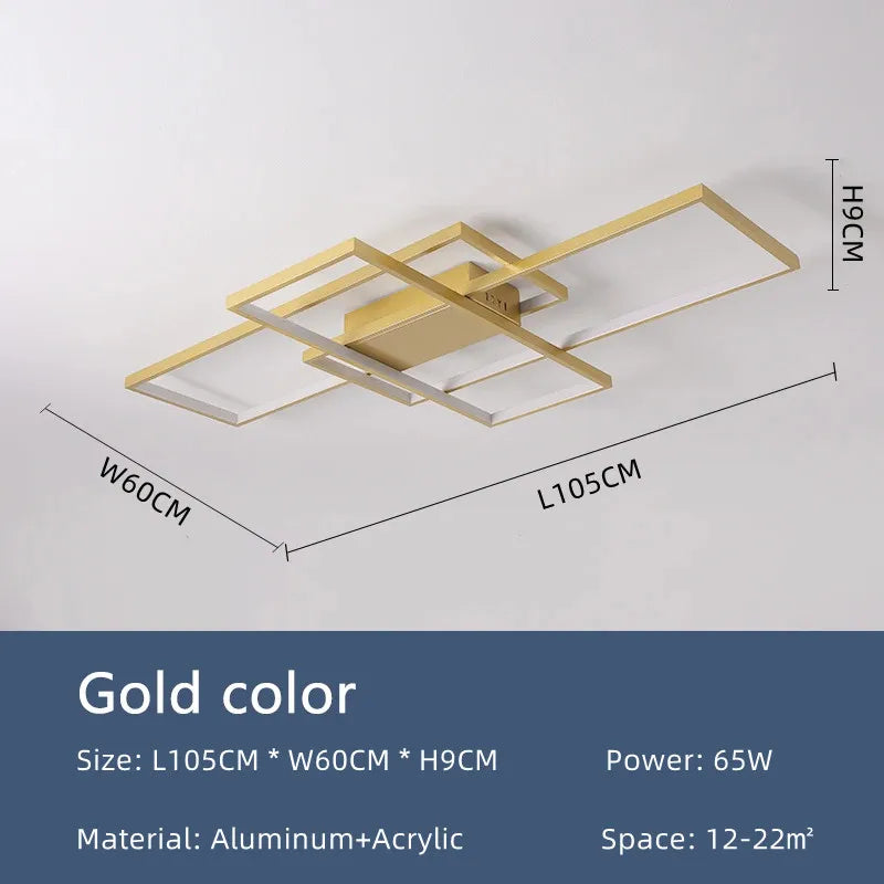 Modern 110V-260V Square LED Minimalist Ceiling Light For Bedrooms Living Rooms Dining Rooms Study Rooms Home Lighting Fixtures