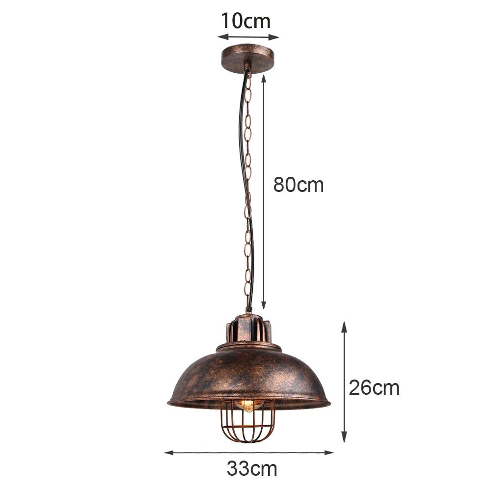 Vintage Pendant Light Retro Loft Chandelier Pendant Lamp E27 Industrial Hanging Lights LED Edison Home Lighting for Living Room