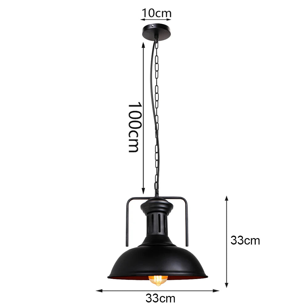 Vintage Pendant Light Retro Loft Chandelier Pendant Lamp E27 Industrial Hanging Lights LED Edison Home Lighting for Living Room