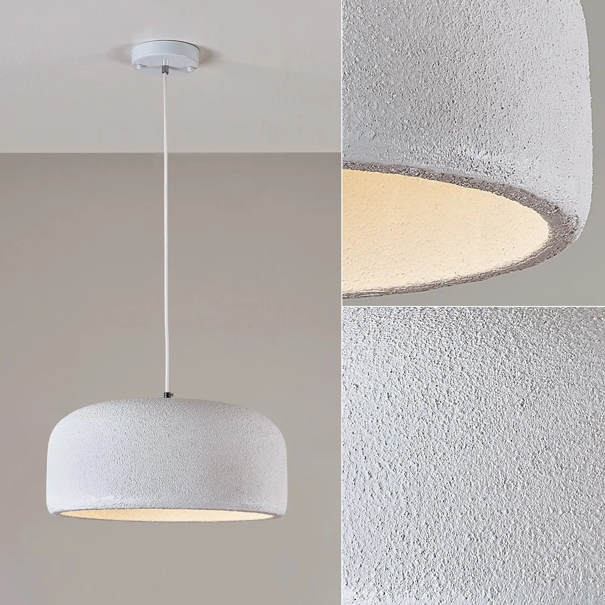 Wabi Sabi Nordic Loft Pendant Lamp E27 LED Minimalist Cord Design for Bar Restaurant Home Lighting Fixture