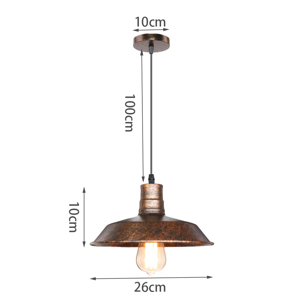 Vintage Pendant Light Retro Loft Chandelier Pendant Lamp E27 Industrial Hanging Lights LED Edison Home Lighting for Living Room