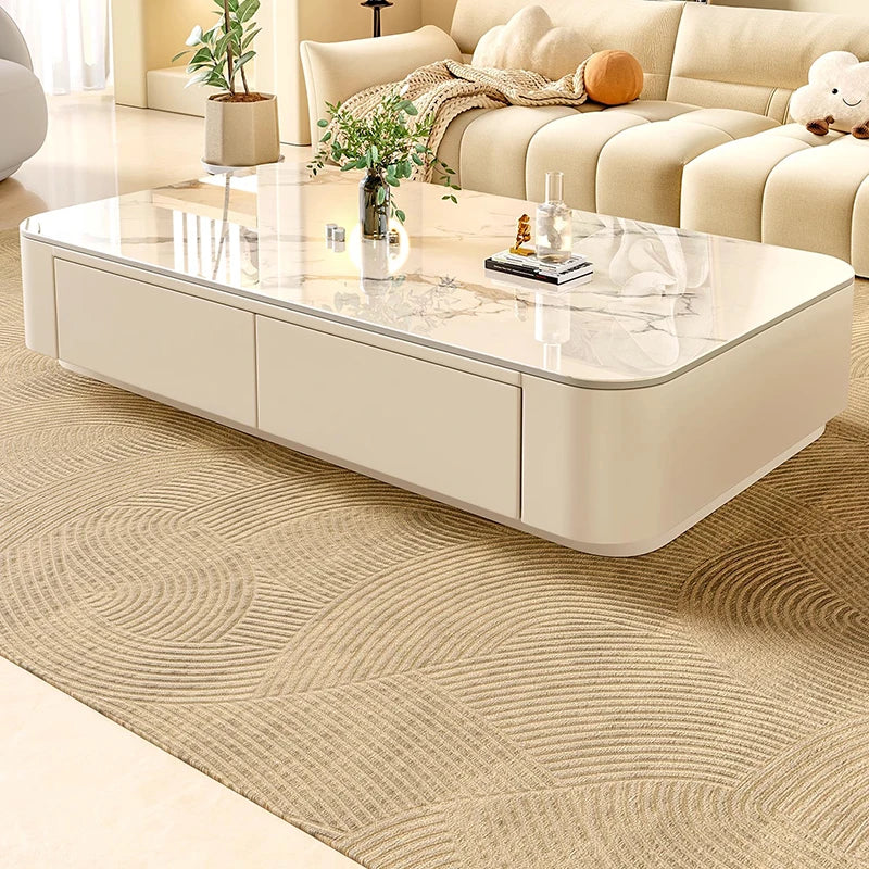 Cheap Cute Coffee Table Clear Simple Designer Modern Luxury Decoration Side Table Writing Mesas Bajas Living Room Furniture