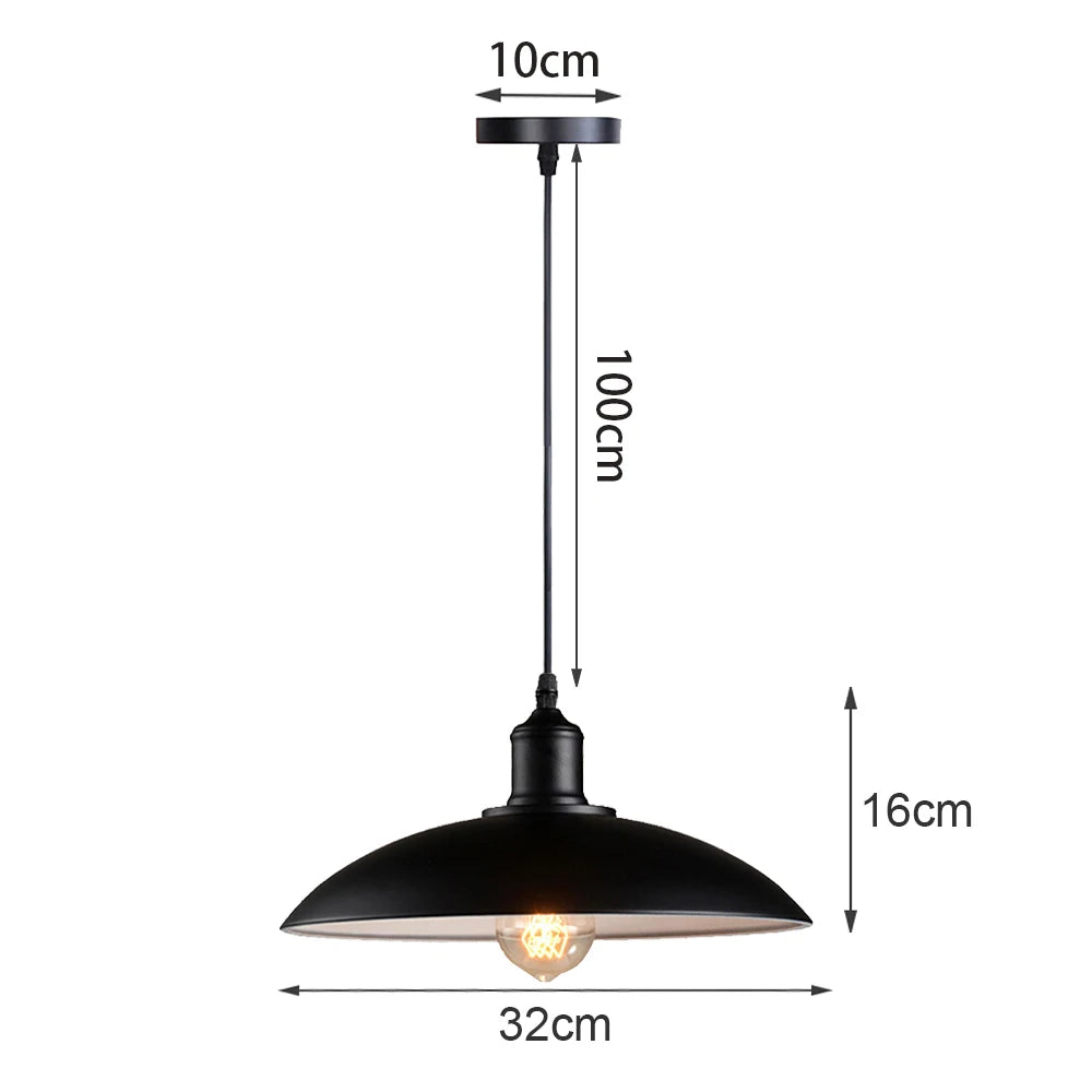 Vintage Pendant Light Retro Loft Chandelier Pendant Lamp E27 Industrial Hanging Lights LED Edison Home Lighting for Living Room