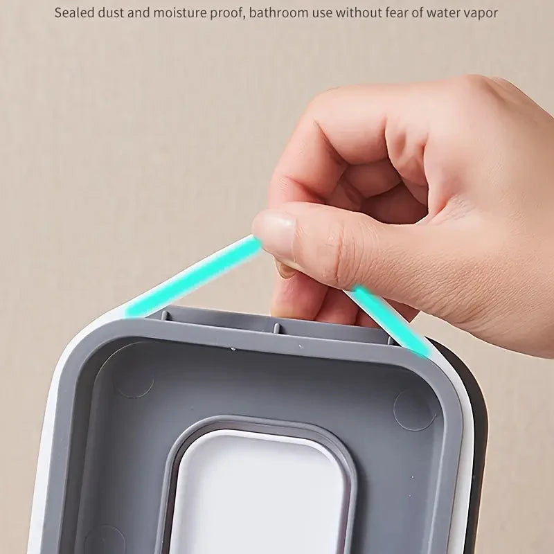 Multi-Functional Tissue Storage Box with Secure Seal Cover Wet Wipe Holder with Dust-Proof Lid Storage Bin for Home Organization