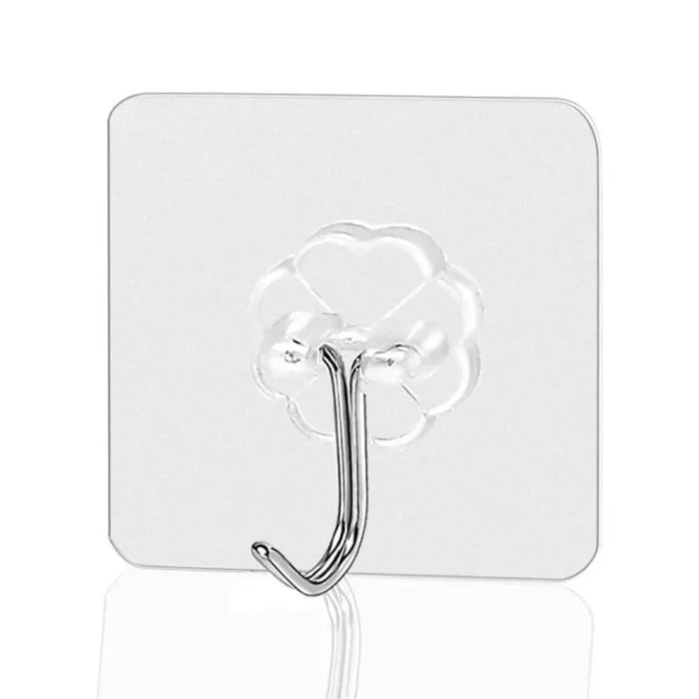15-PieceSelf-Adhesive Wall Hooks, Set Of Strong Adhesive Hooks, Waterproof Hooks, Seamless Bathroom Toilet Wall Storage Hooks,
