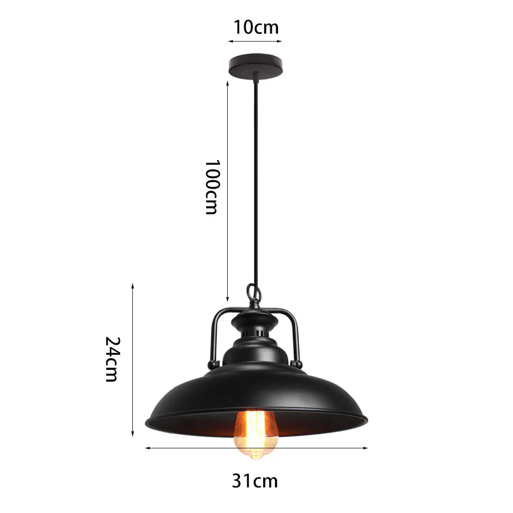 Vintage Pendant Light Retro Loft Chandelier Pendant Lamp E27 Industrial Hanging Lights LED Edison Home Lighting for Living Room