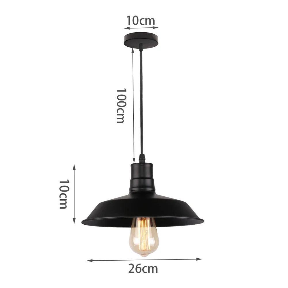 Vintage Pendant Light Retro Loft Chandelier Pendant Lamp E27 Industrial Hanging Lights LED Edison Home Lighting for Living Room