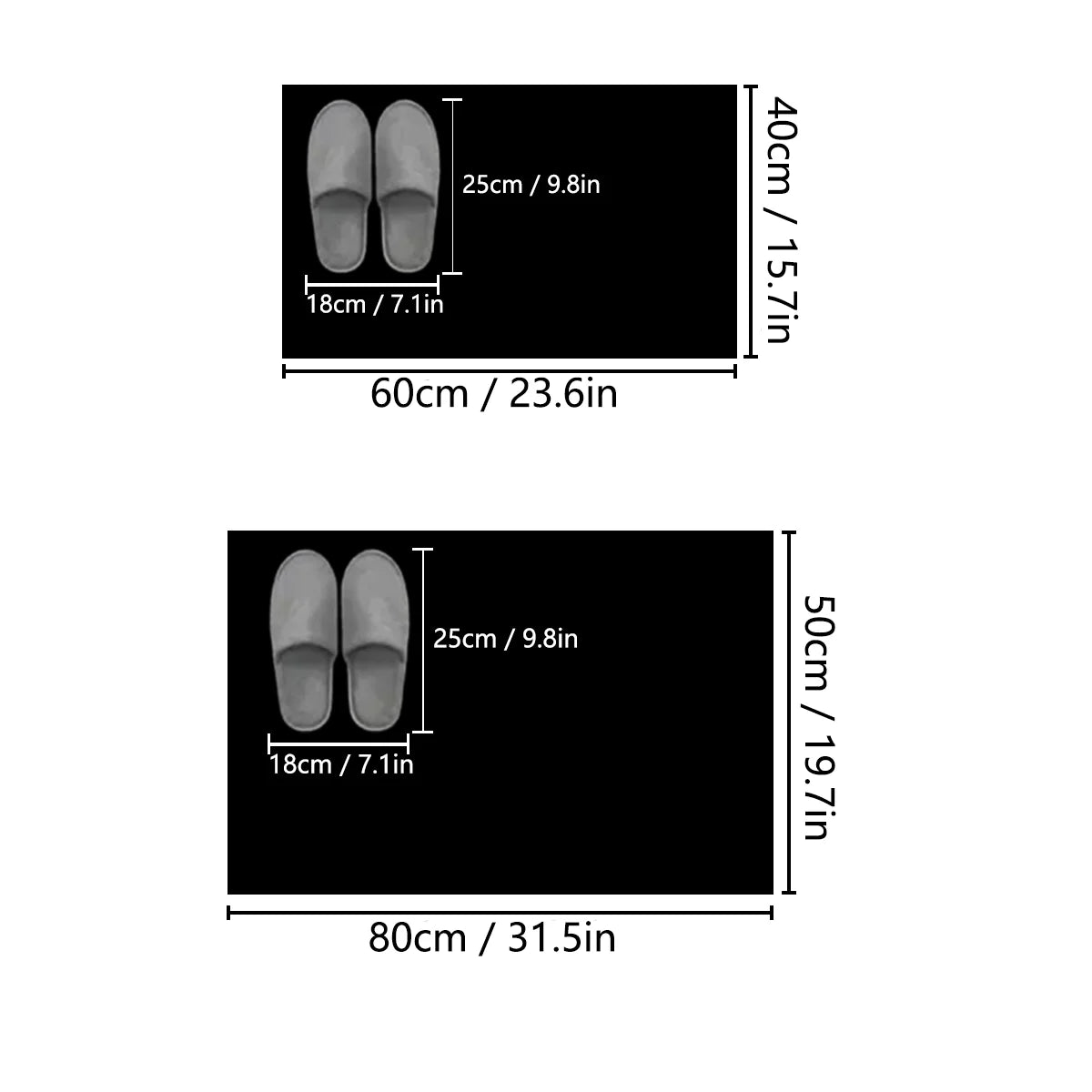 Thick Diatom Mud Bath Mat, Absorbent Non-Slip Bathroom Floor Rug with Rubber Bottom for Toilet, Kitchen and Doorway