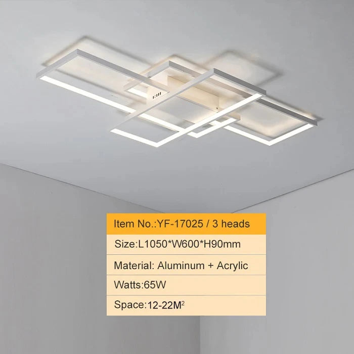Modern 110V-260V Square LED Minimalist Ceiling Light For Bedrooms Living Rooms Dining Rooms Study Rooms Home Lighting Fixtures